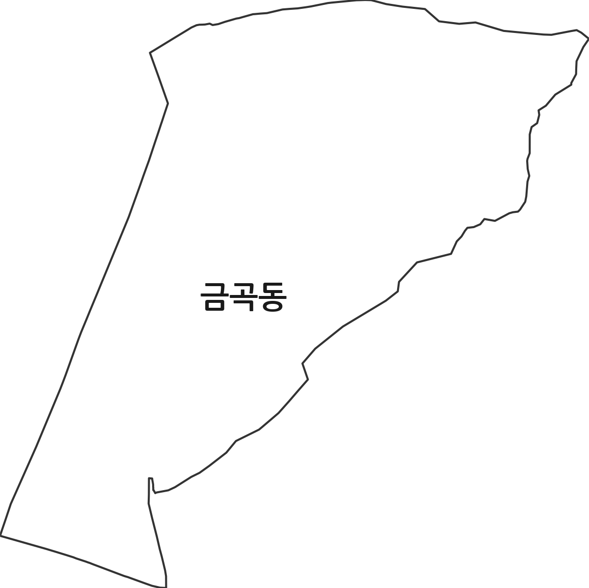 부산광역시 북구 금곡동 행정동 행정구역 경계 지도