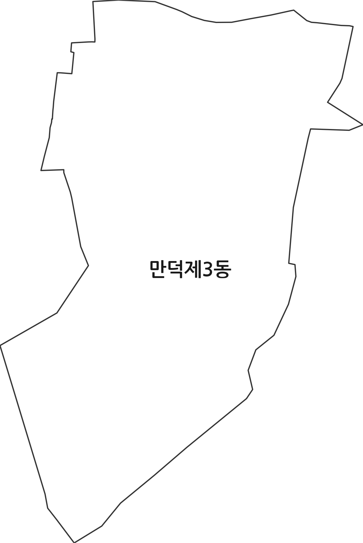 부산광역시 북구 만덕제3동 행정동 행정구역 경계 지도