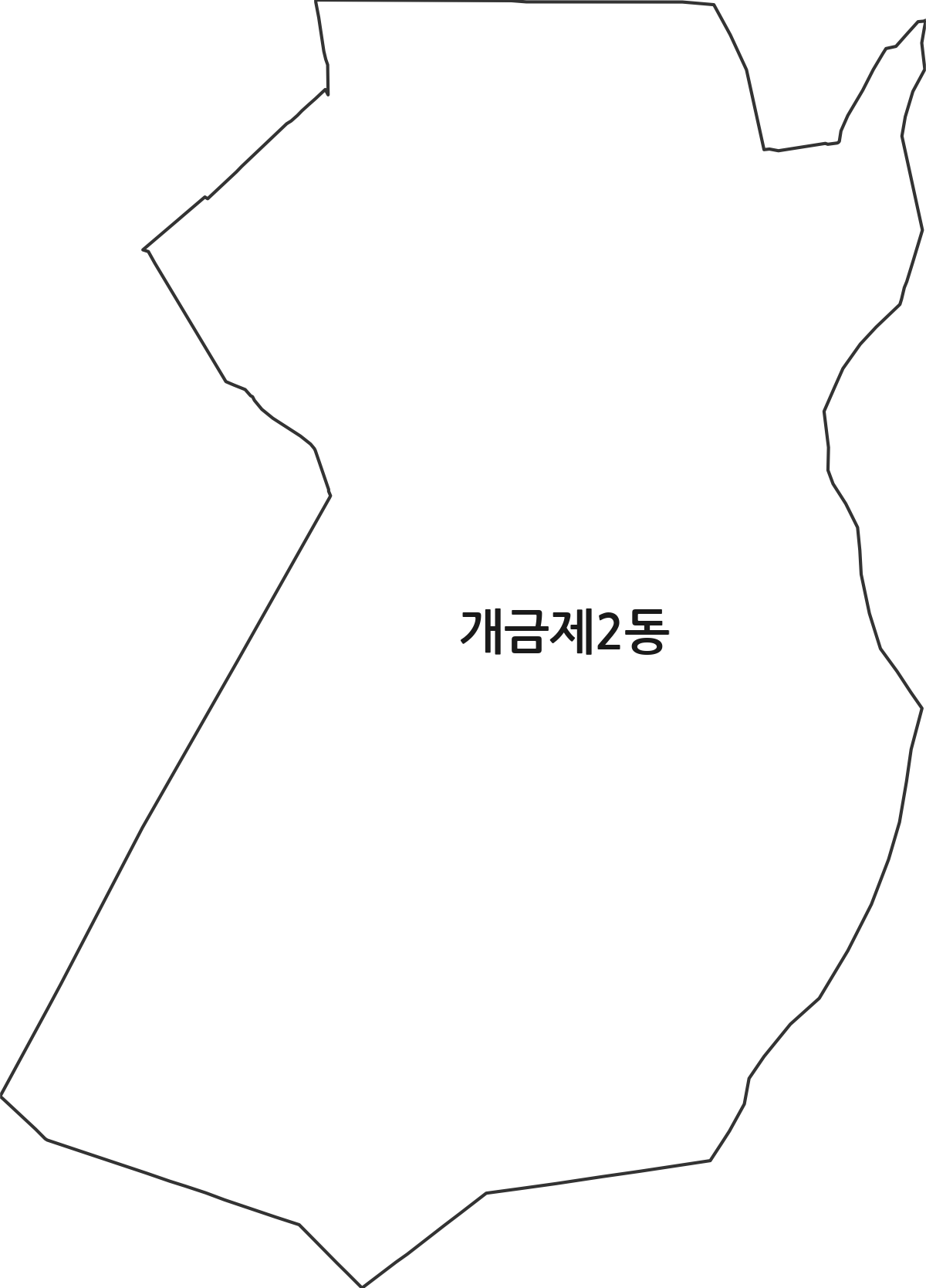 부산광역시 부산진구 개금제2동 행정동 행정구역 경계 지도