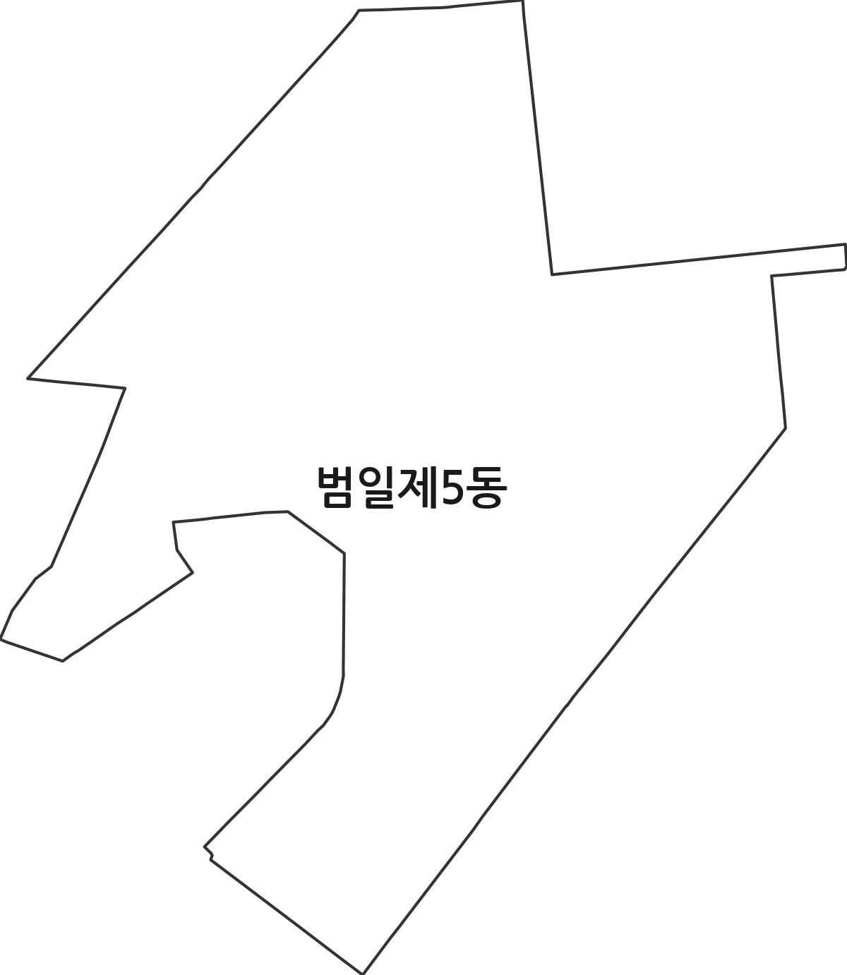 부산광역시 동구 범일제5동 행정동 행정구역 경계 지도