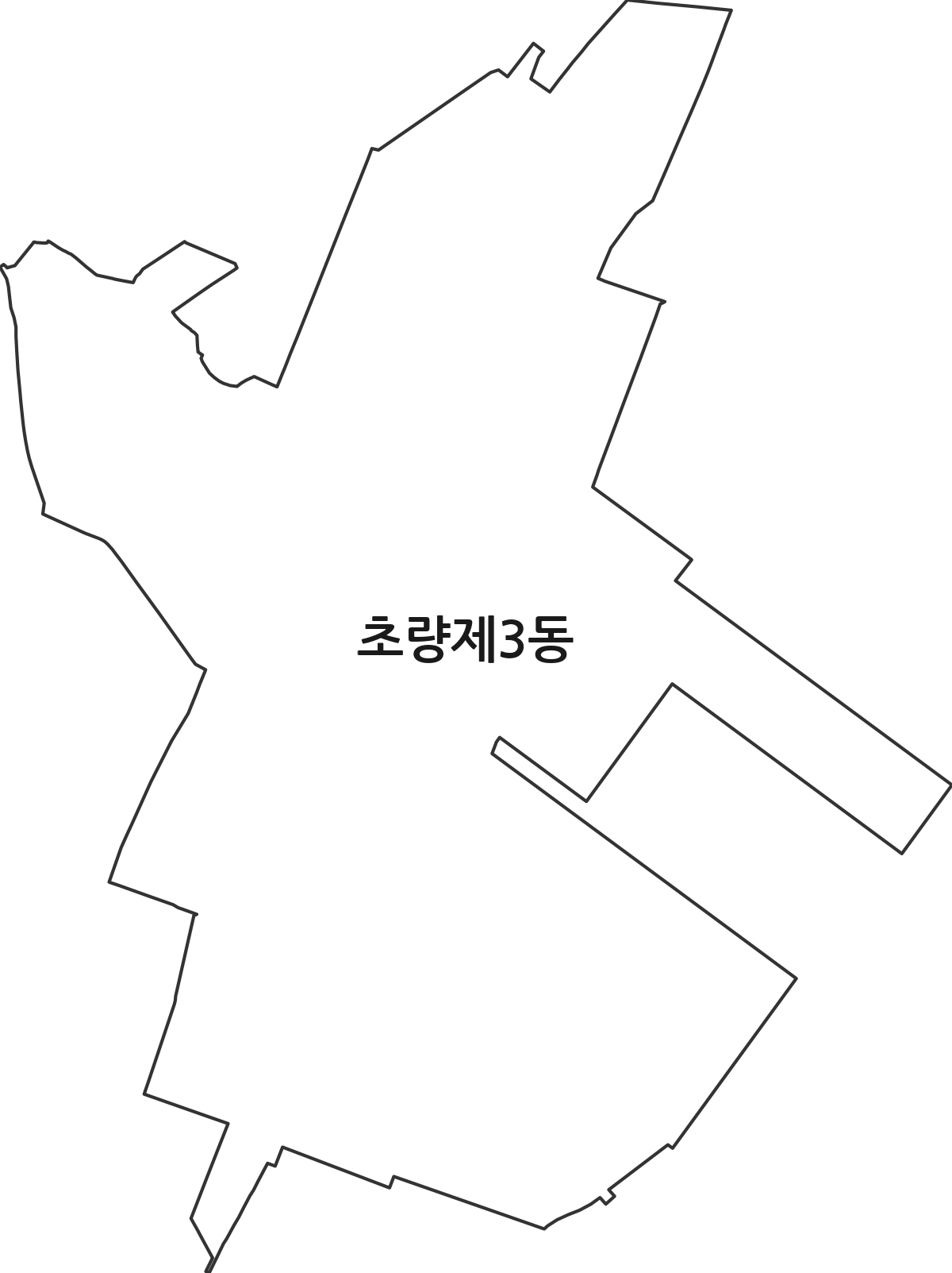 부산광역시 동구 초량제3동 행정동 행정구역 경계 지도