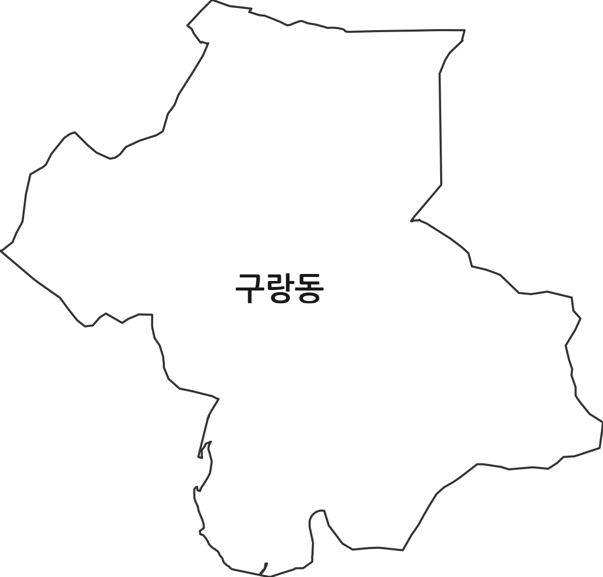 부산광역시 강서구 구랑동 법정동 행정구역 경계 지도