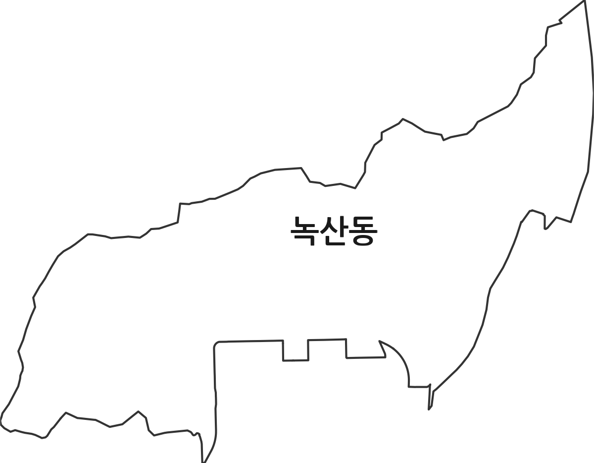 부산광역시 강서구 녹산동 법정동 행정구역 경계 지도
