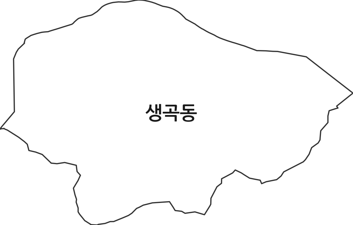 부산광역시 강서구 생곡동 법정동 행정구역 경계 지도
