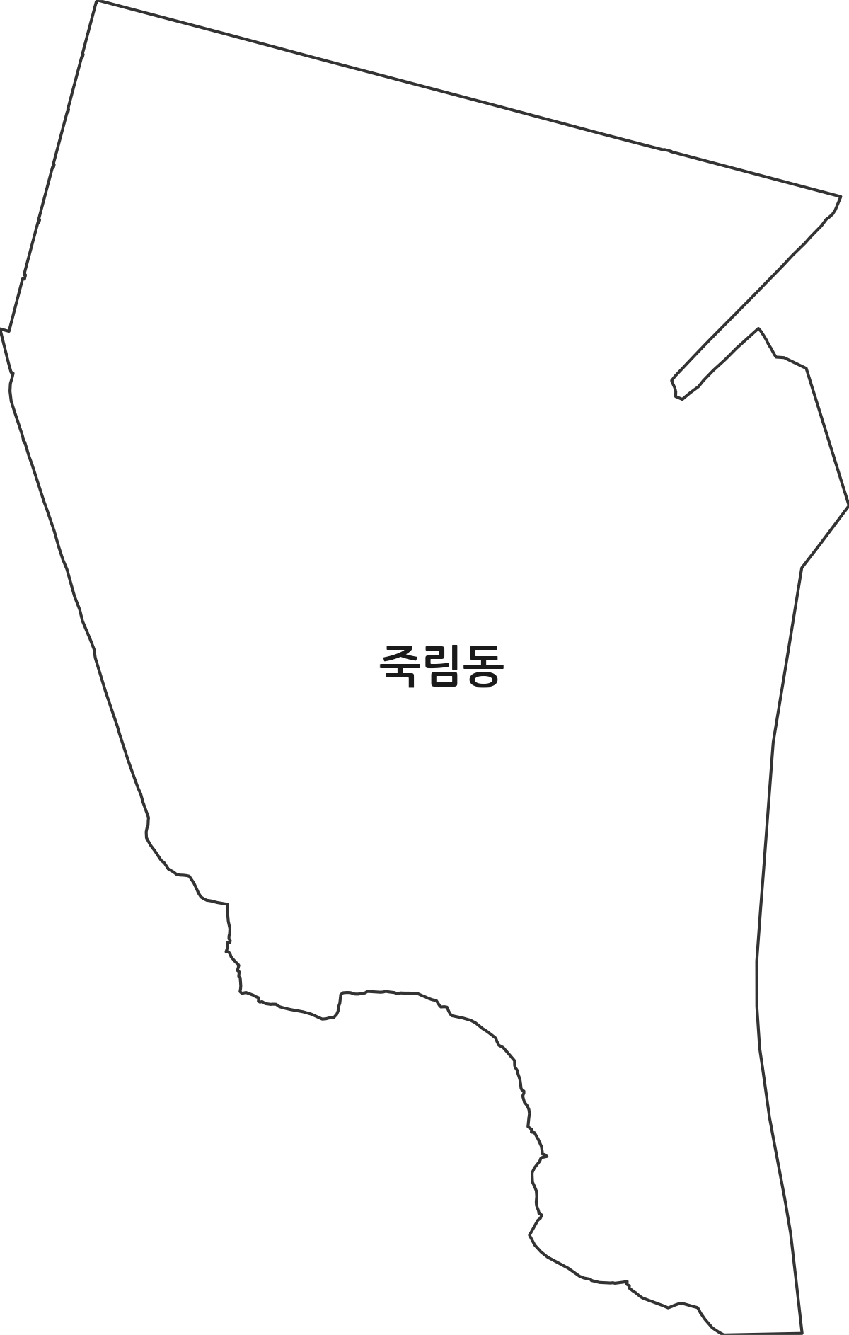 부산광역시 강서구 죽림동 법정동 행정구역 경계 지도