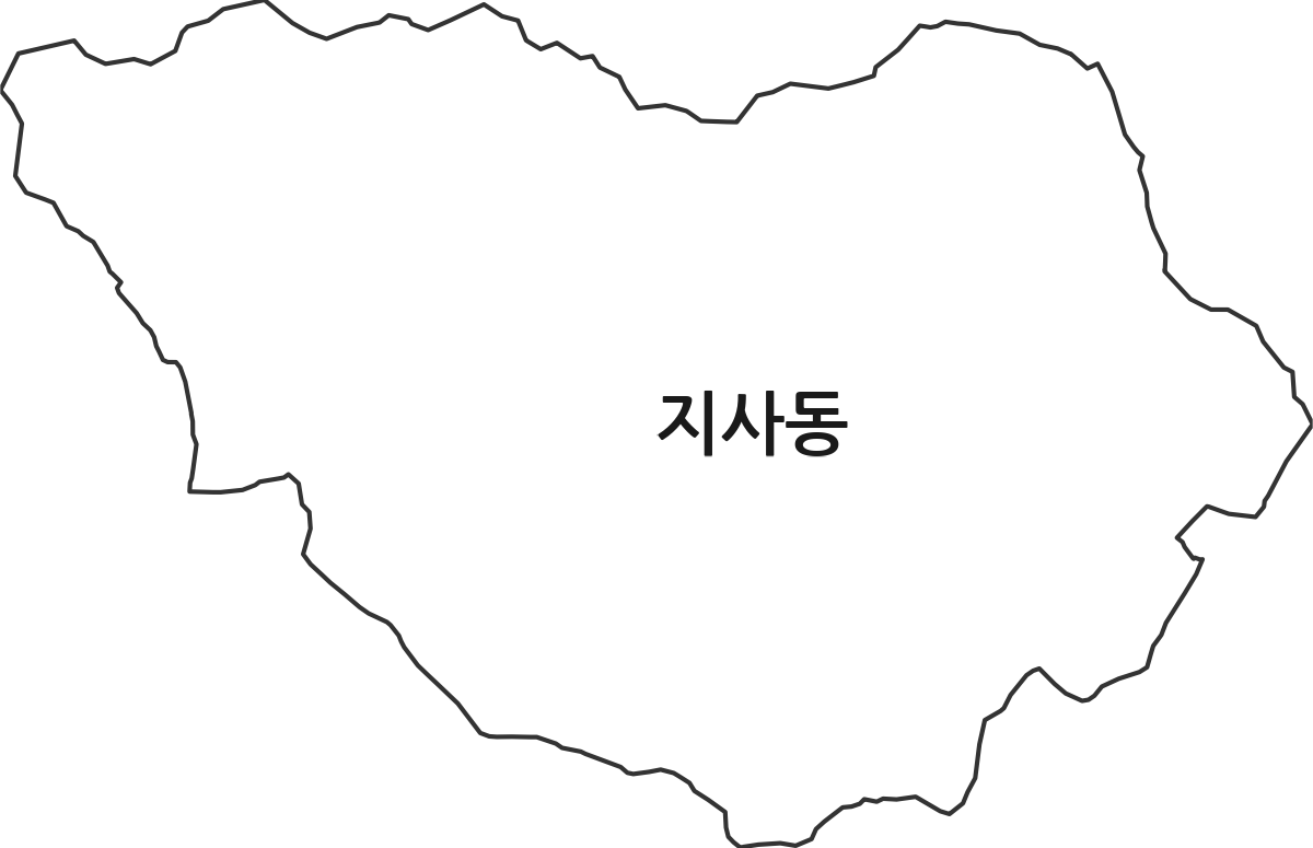 부산광역시 강서구 지사동 법정동 행정구역 경계 지도