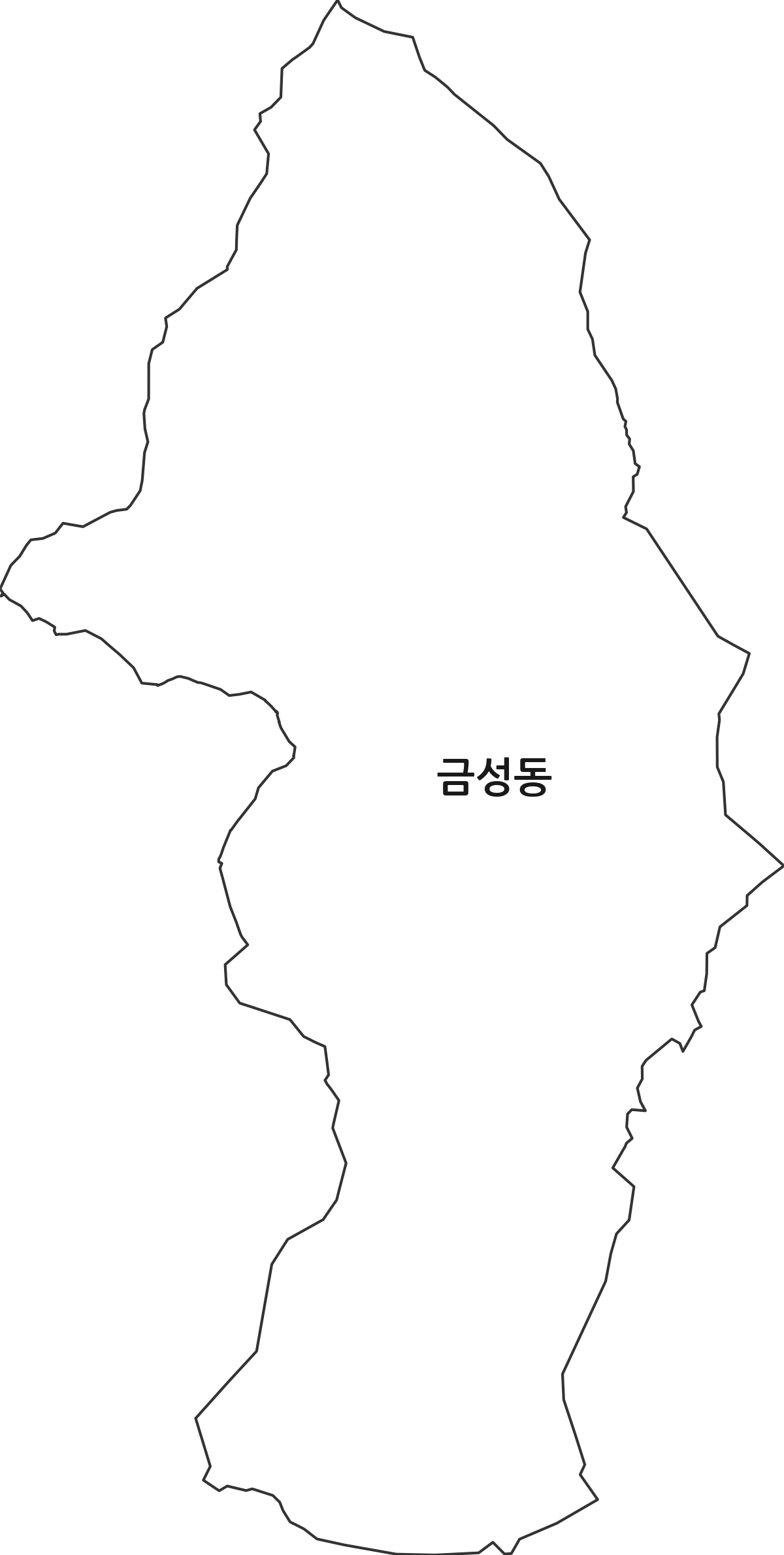 부산광역시 금정구 금성동 행정동 행정구역 경계 지도