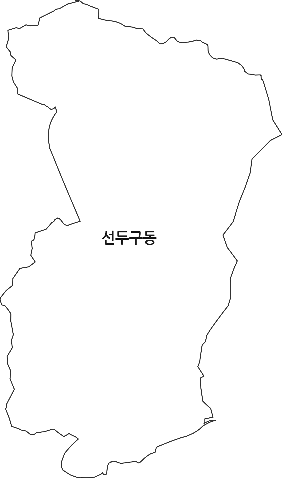 부산광역시 금정구 선두구동 행정동 행정구역 경계 지도