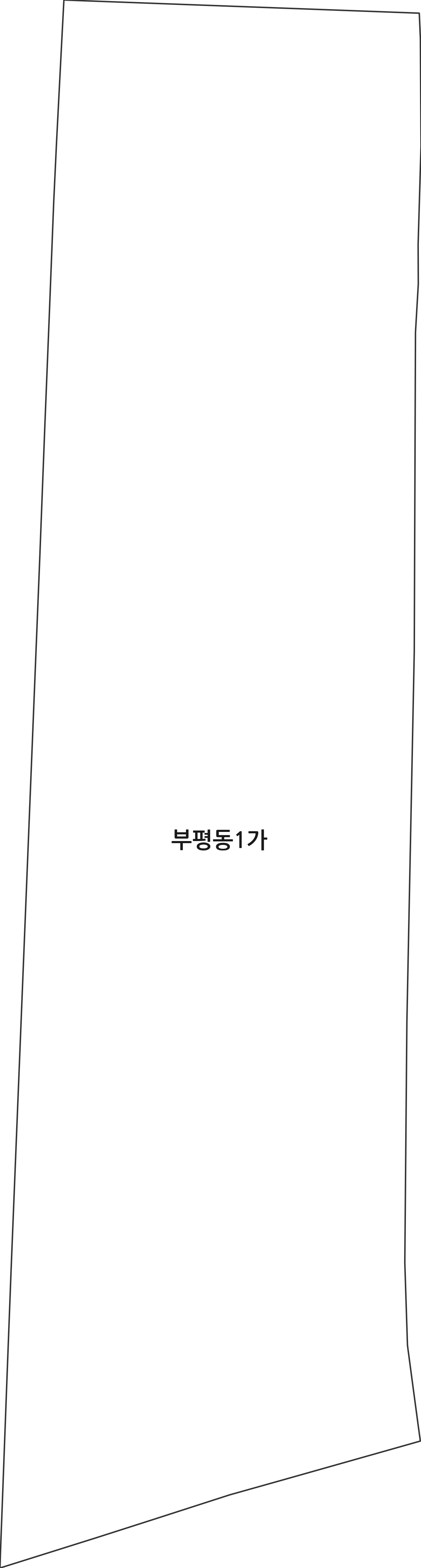부산광역시 중구 부평동1가 법정동 행정구역 경계 지도