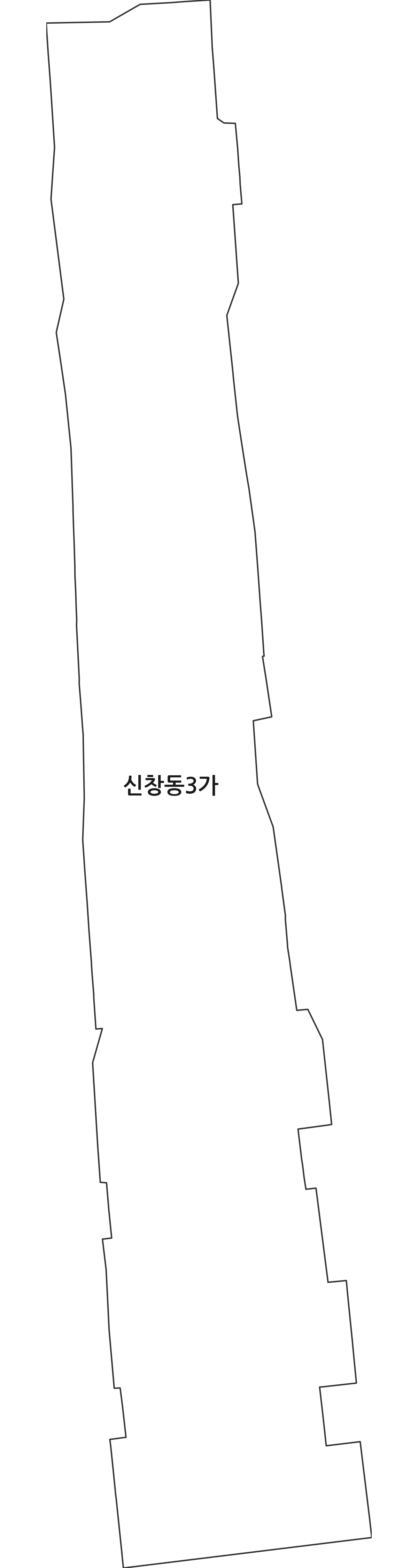 부산광역시 중구 신창동3가 법정동 행정구역 경계 지도