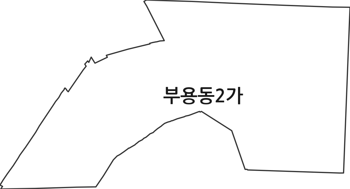 부산광역시 서구 부용동2가 법정동 행정구역 경계 지도