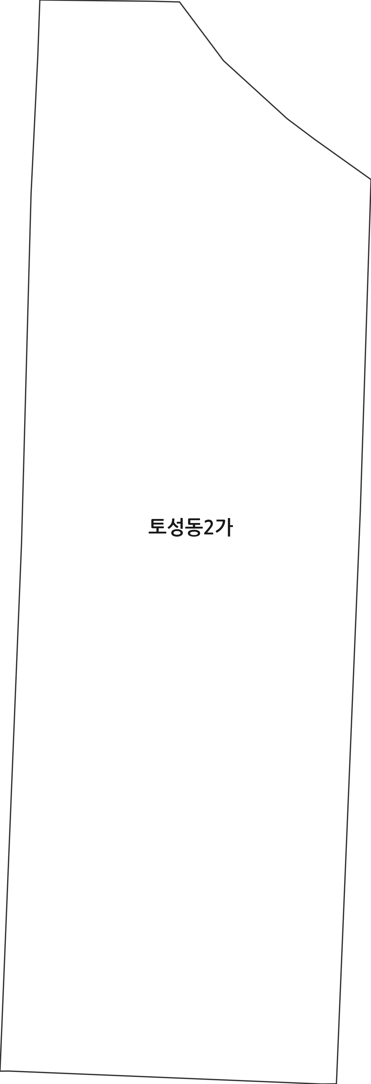 부산광역시 서구 토성동2가 법정동 행정구역 경계 지도