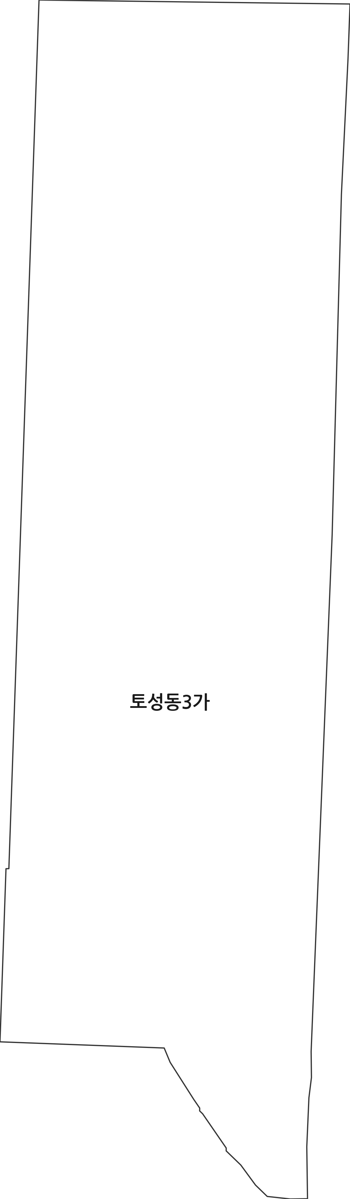 부산광역시 서구 토성동3가 법정동 행정구역 경계 지도