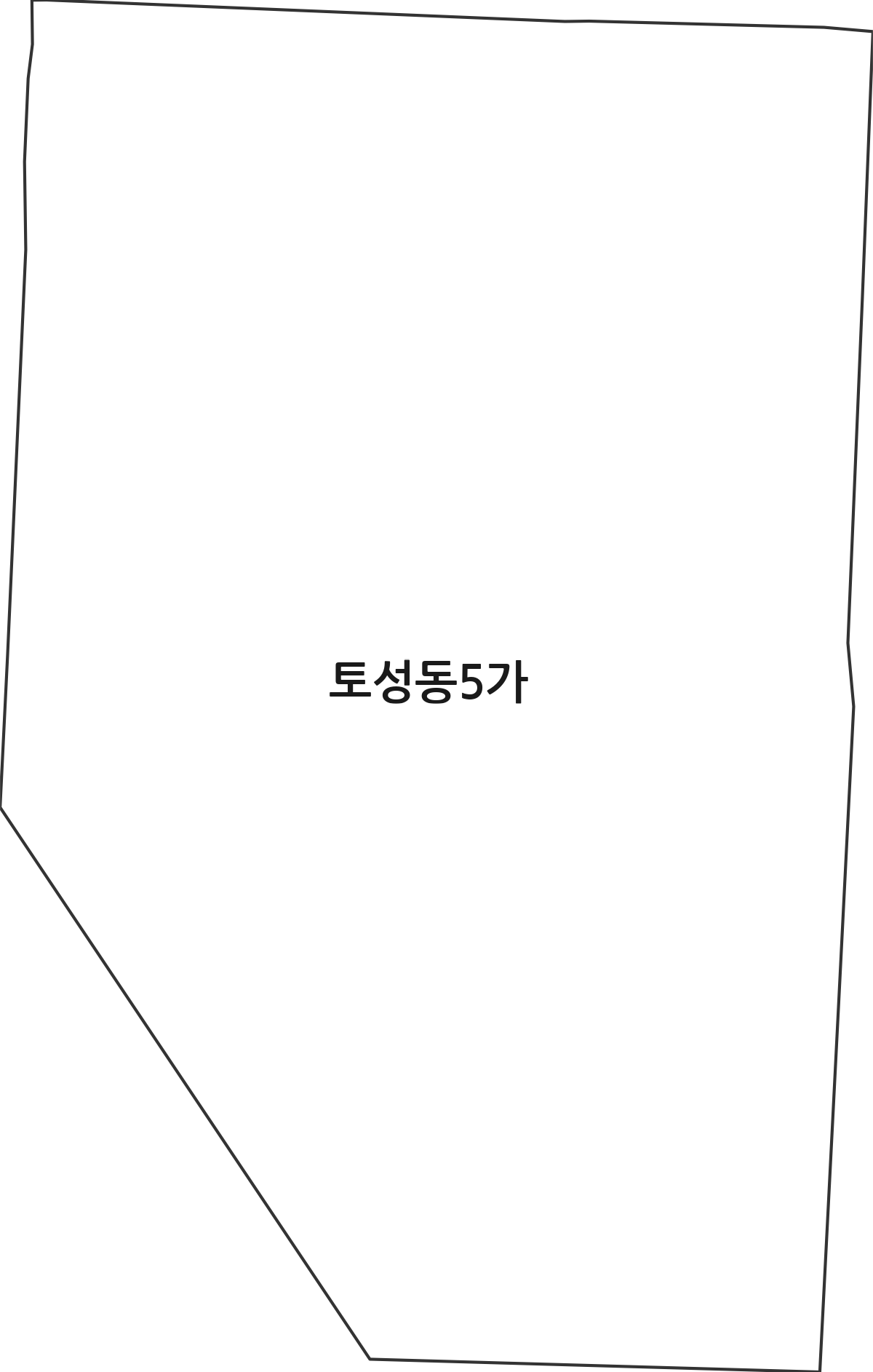 부산광역시 서구 토성동5가 법정동 행정구역 경계 지도