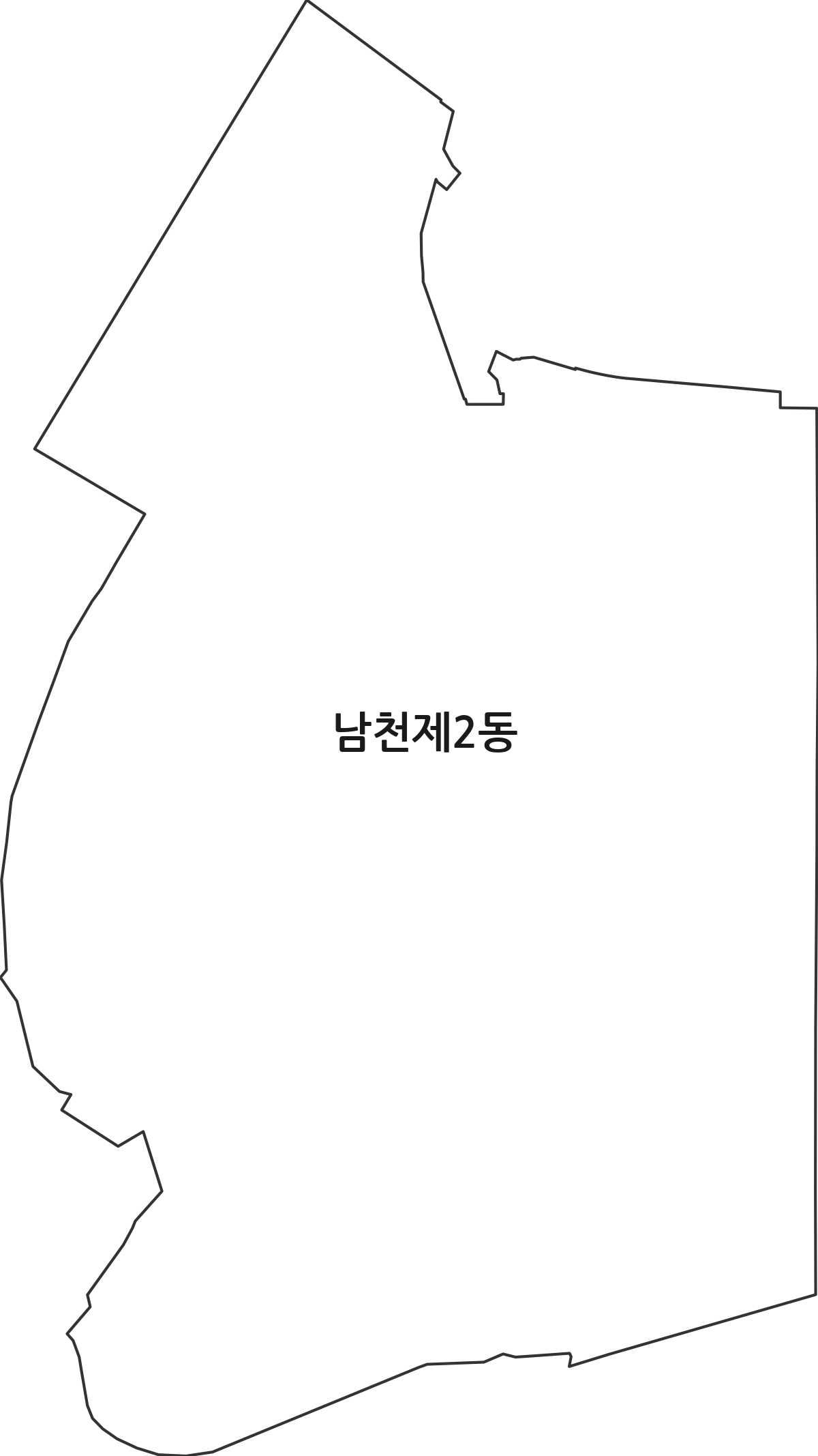 부산광역시 수영구 남천제2동 행정동 행정구역 경계 지도