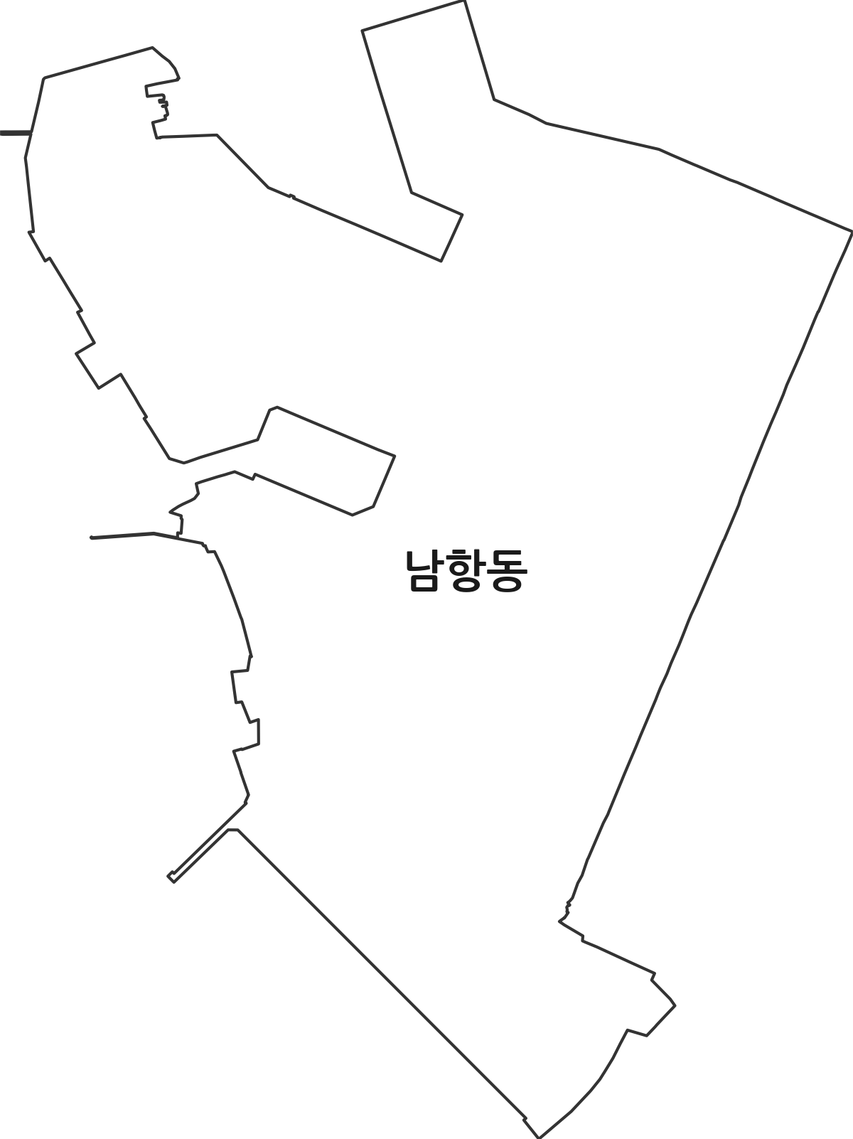 부산광역시 영도구 남항동 행정동 행정구역 경계 지도