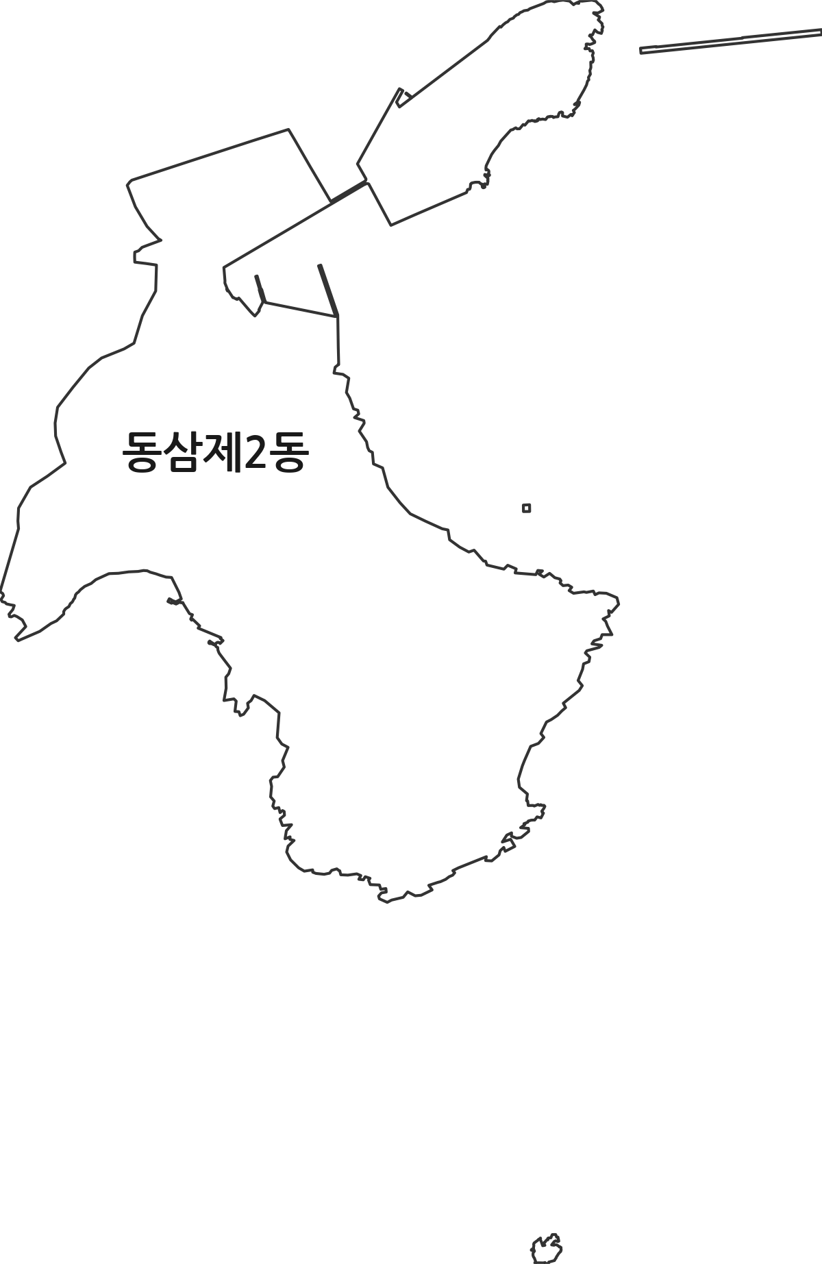 부산광역시 영도구 동삼제2동 행정동 행정구역 경계 지도