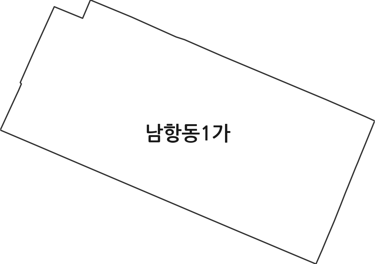 부산광역시 영도구 남항동1가 법정동 행정구역 경계 지도
