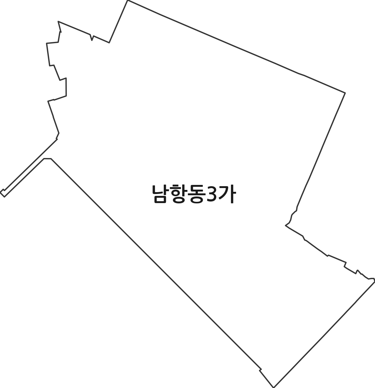 부산광역시 영도구 남항동3가 법정동 행정구역 경계 지도