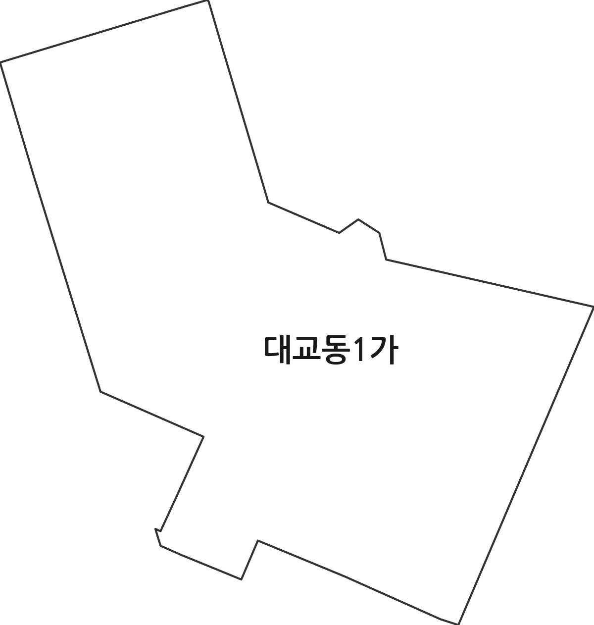 부산광역시 영도구 대교동1가 법정동 행정구역 경계 지도