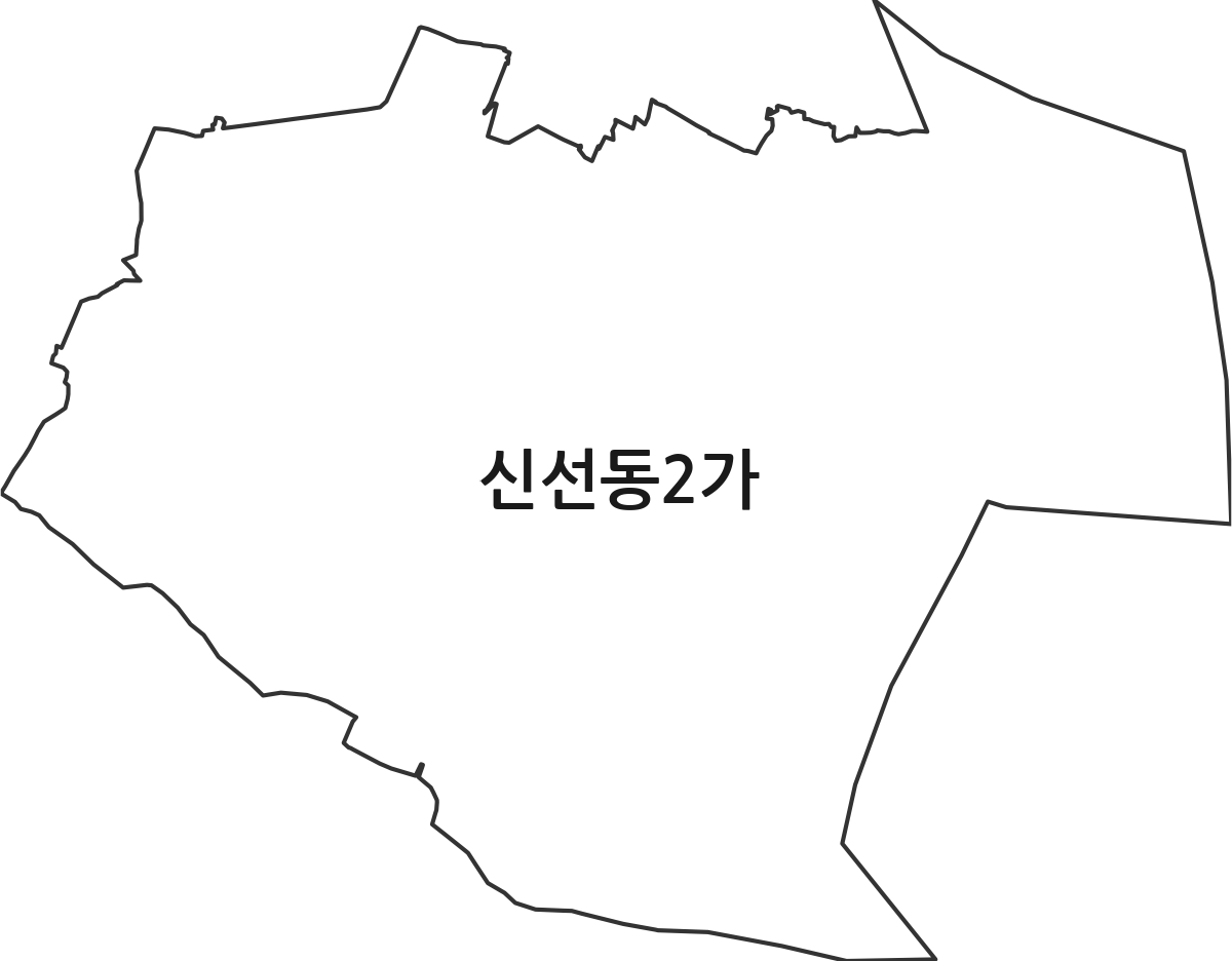 부산광역시 영도구 신선동2가 법정동 행정구역 경계 지도