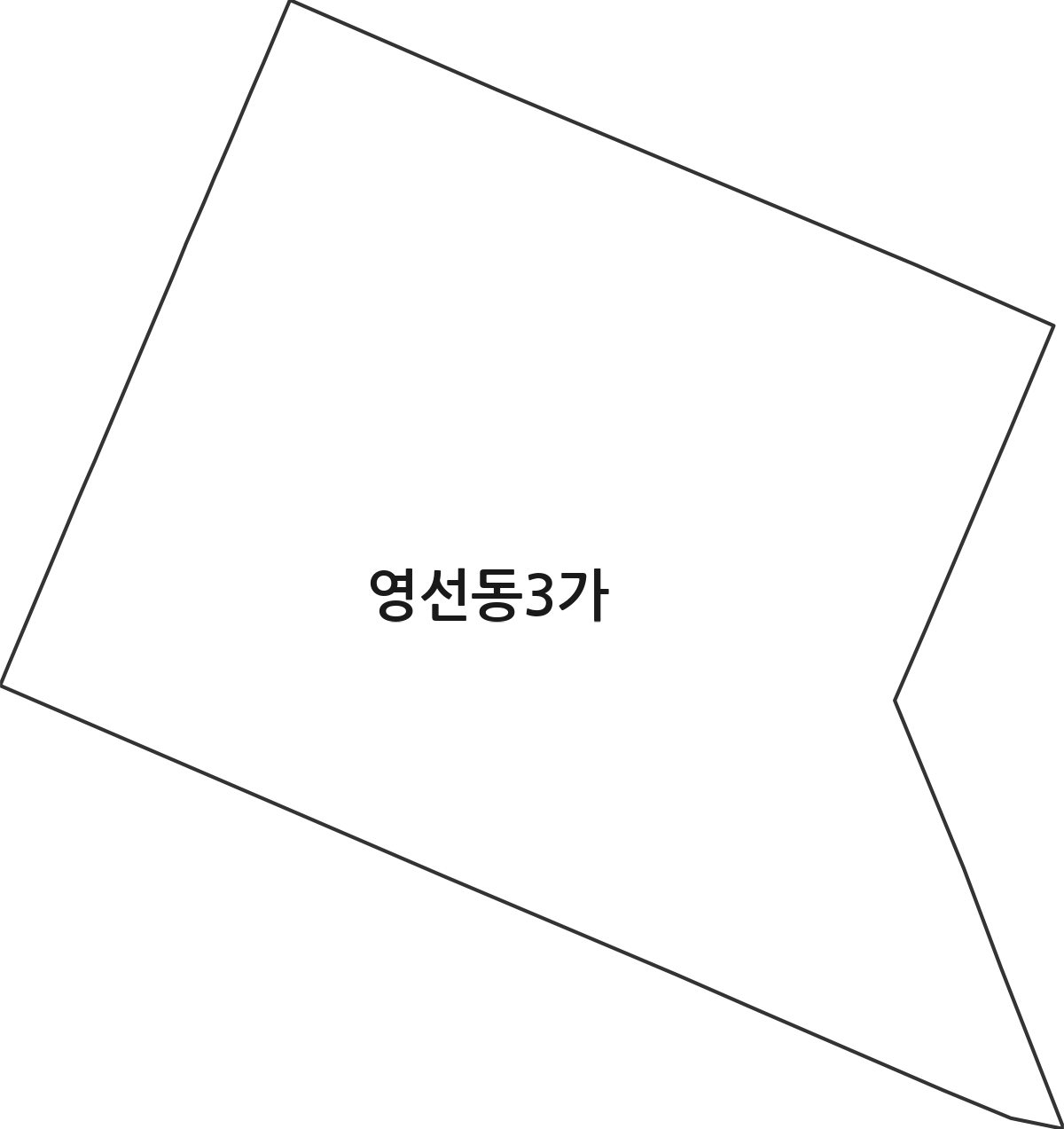 부산광역시 영도구 영선동3가 법정동 행정구역 경계 지도