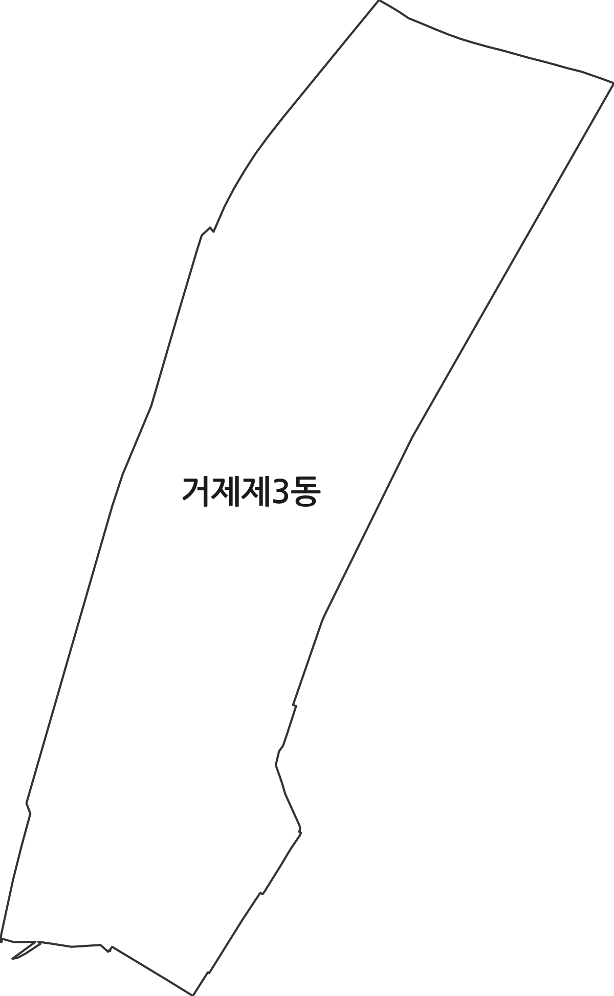 부산광역시 연제구 거제제3동 행정동 행정구역 경계 지도