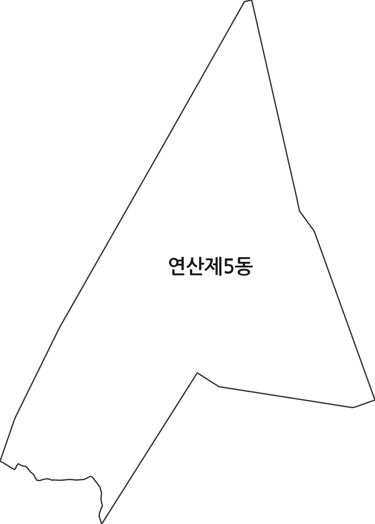 부산광역시 연제구 연산제5동 행정동 행정구역 경계 지도