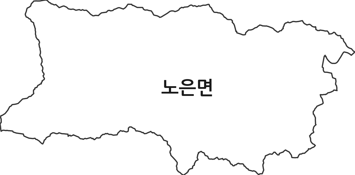 충청북도 충주시 노은면 행정동 행정구역 경계 지도