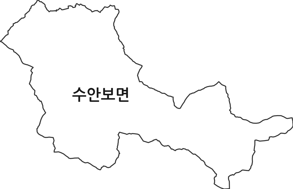 충청북도 충주시 수안보면 행정동 행정구역 경계 지도