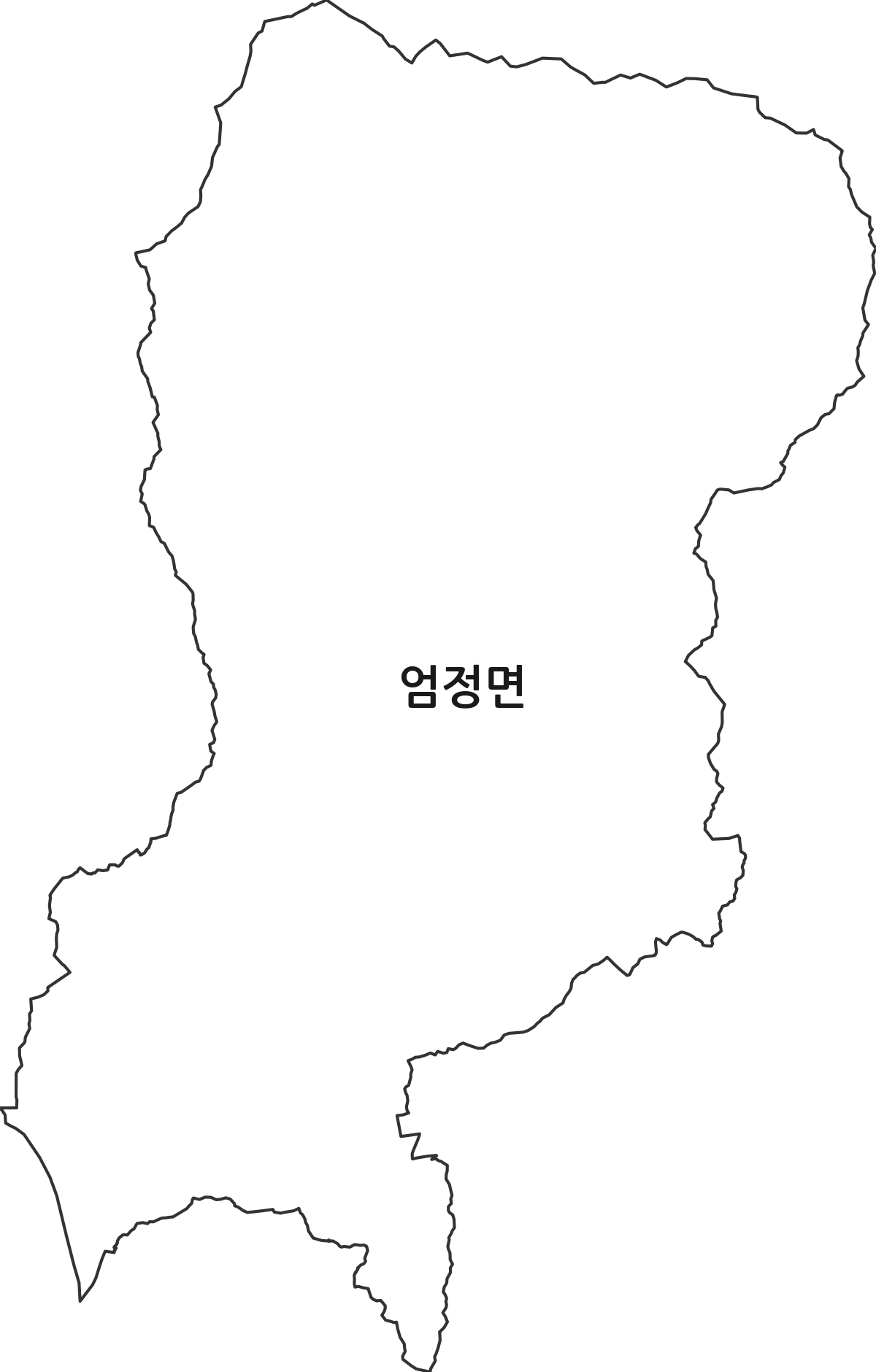 충청북도 충주시 엄정면 행정동 행정구역 경계 지도