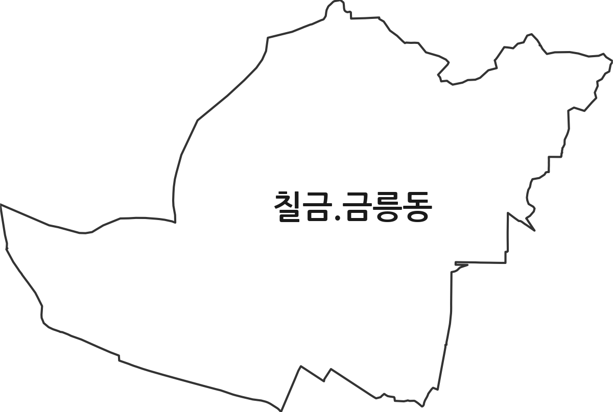충청북도 충주시 칠금.금릉동 행정동 행정구역 경계 지도