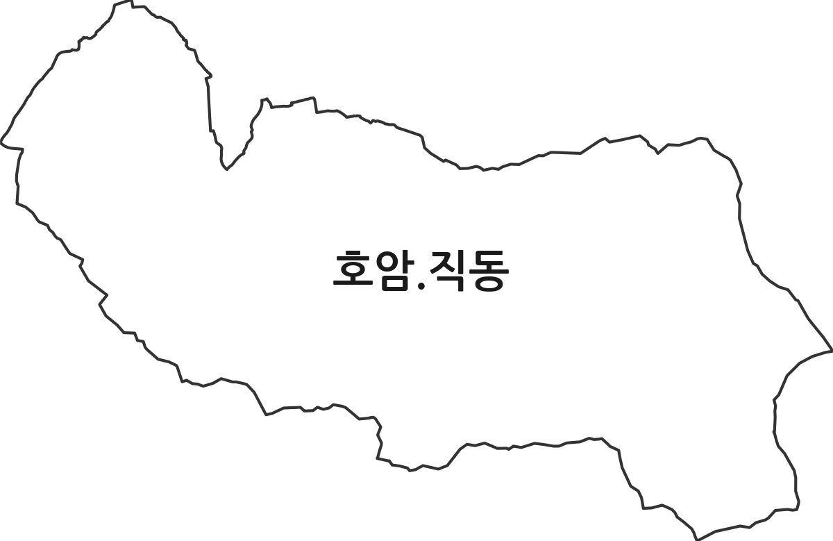 충청북도 충주시 호암.직동 행정동 행정구역 경계 지도