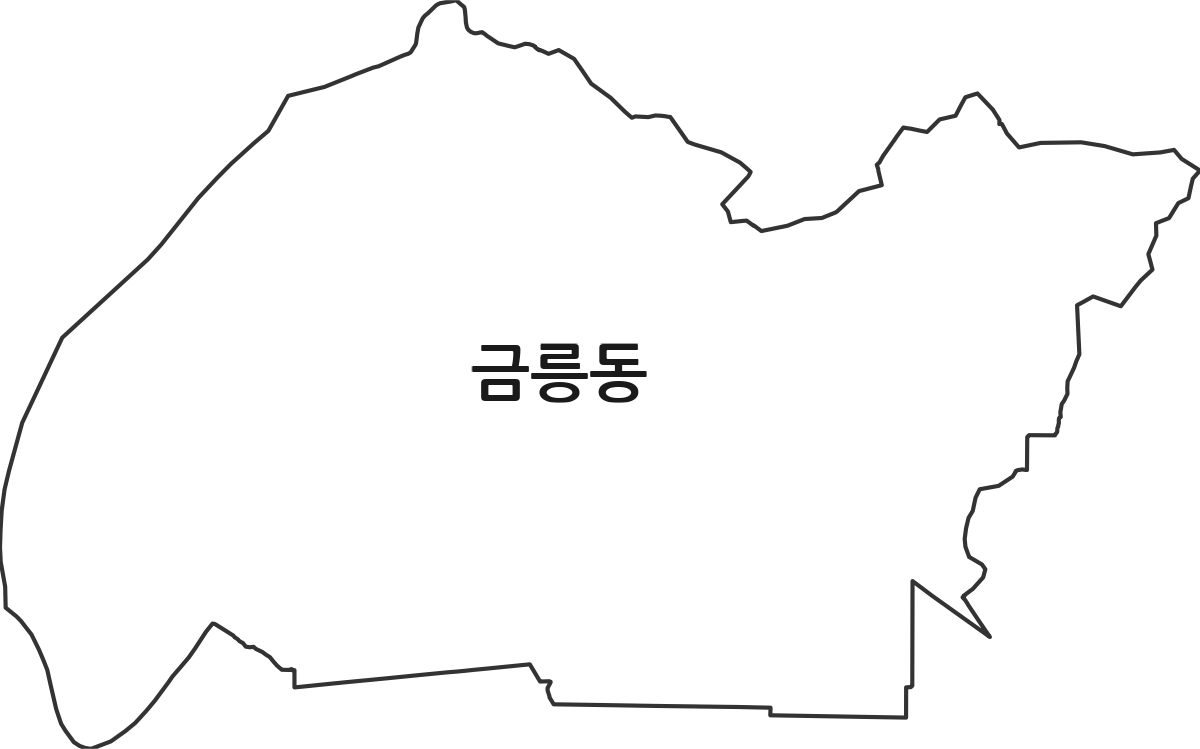 충청북도 충주시 금릉동 법정동 행정구역 경계 지도