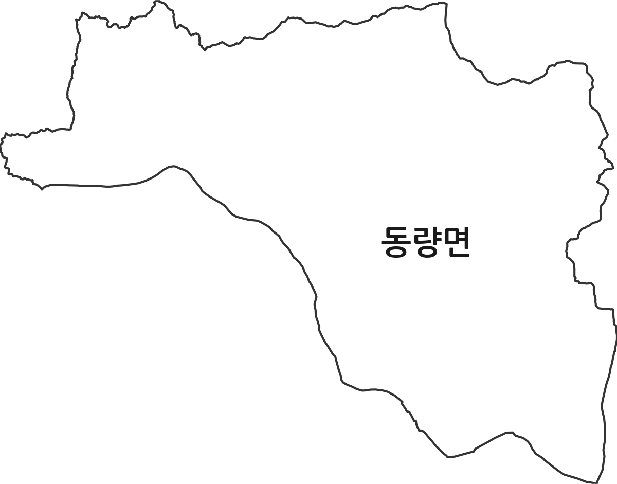 충청북도 충주시 동량면 법정동 행정구역 경계 지도