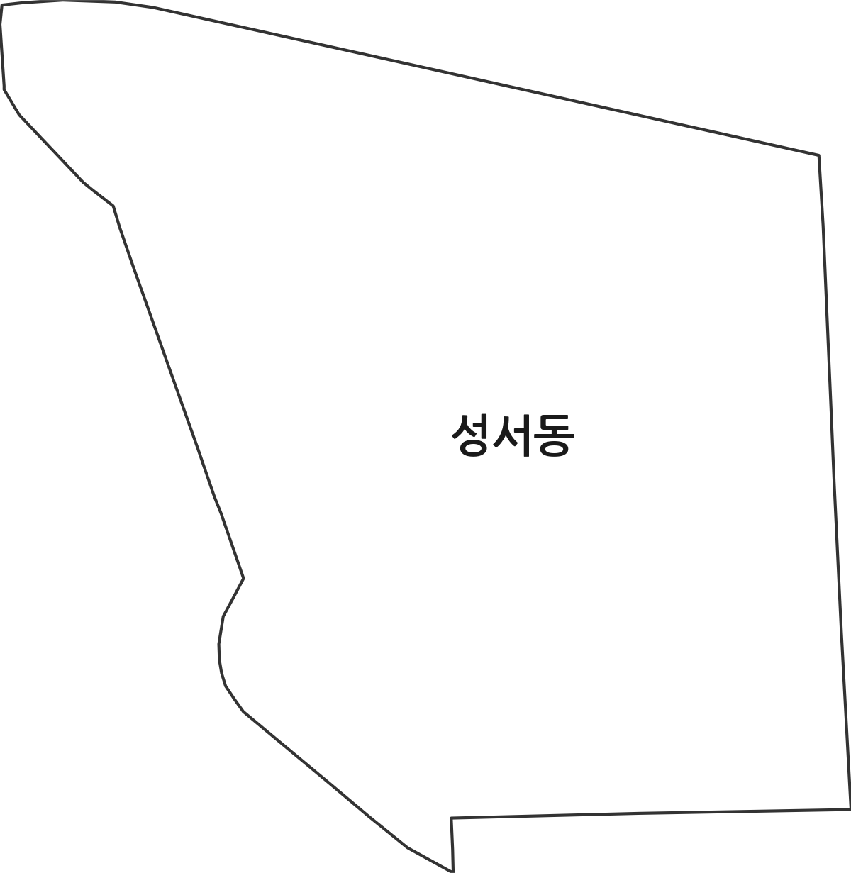 충청북도 충주시 성서동 법정동 행정구역 경계 지도