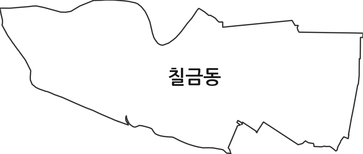 충청북도 충주시 칠금동 법정동 행정구역 경계 지도
