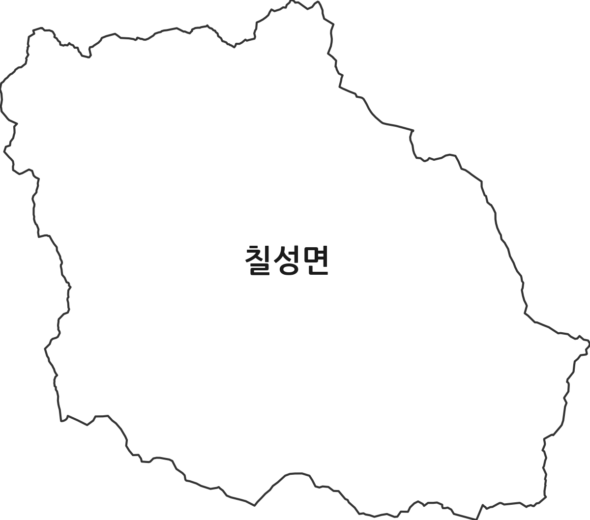 충청북도 괴산군 칠성면 행정동 행정구역 경계 지도