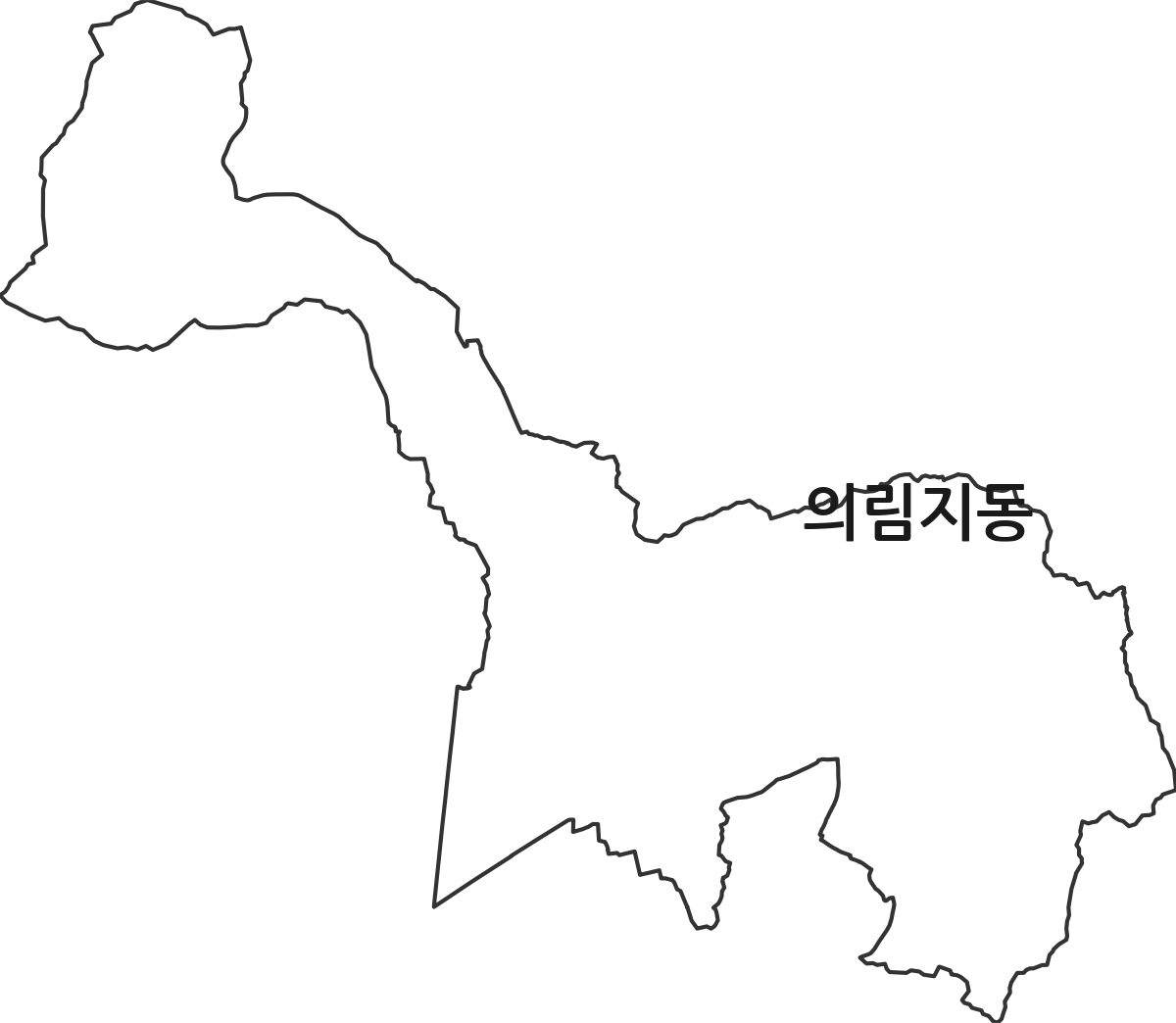 충청북도 제천시 의림지동 행정동 행정구역 경계 지도