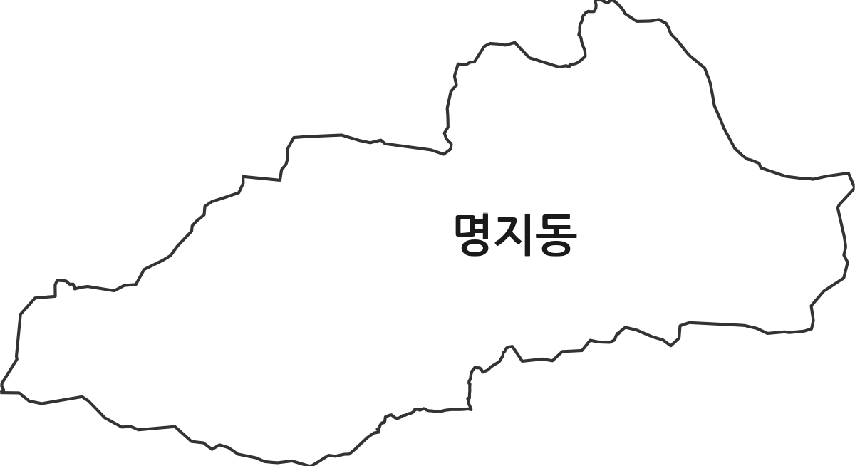 충청북도 제천시 명지동 법정동 행정구역 경계 지도