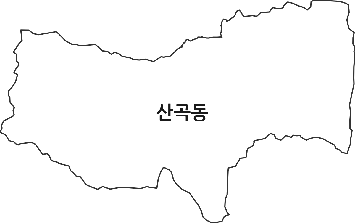 충청북도 제천시 산곡동 법정동 행정구역 경계 지도