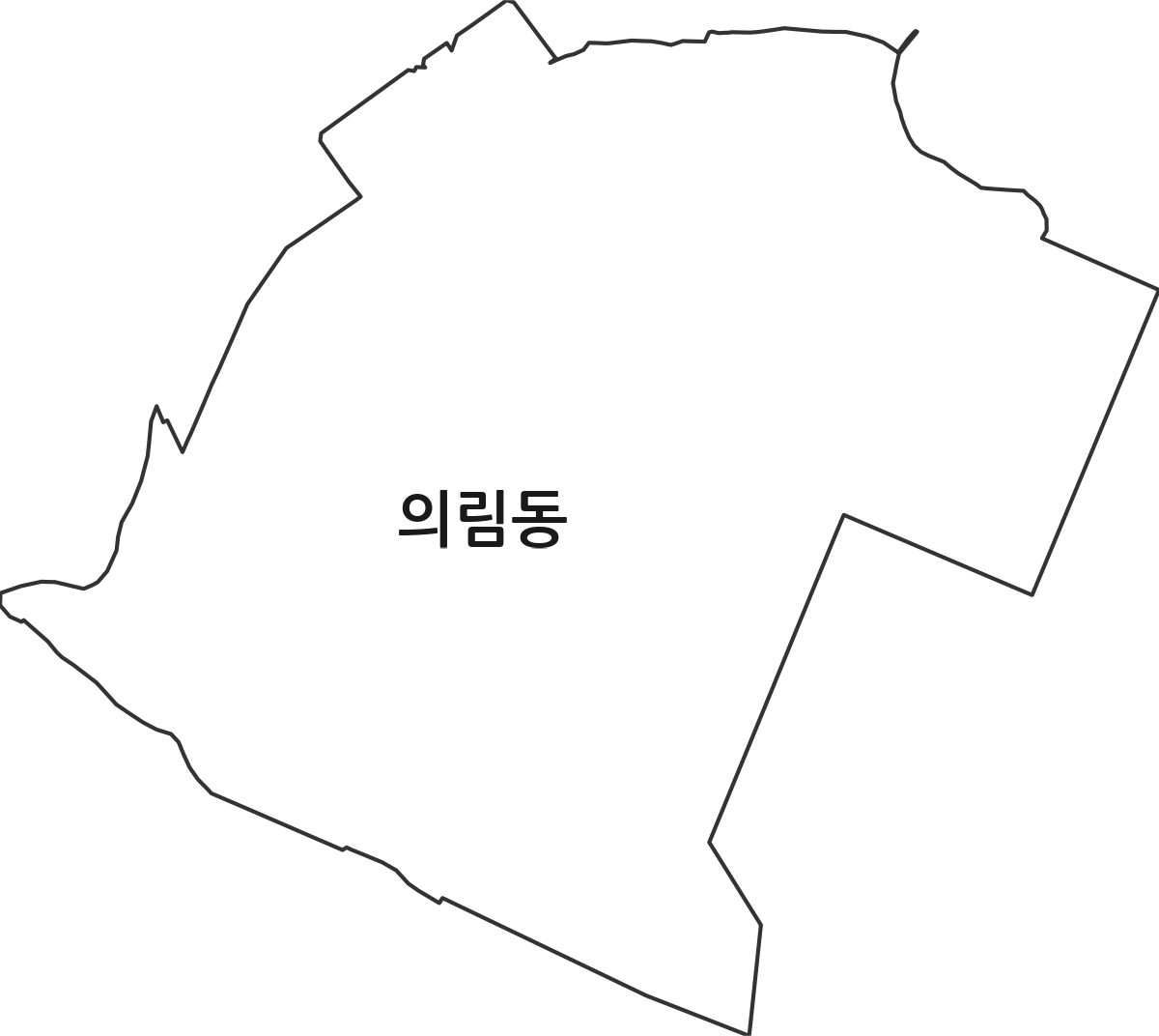 충청북도 제천시 의림동 법정동 행정구역 경계 지도