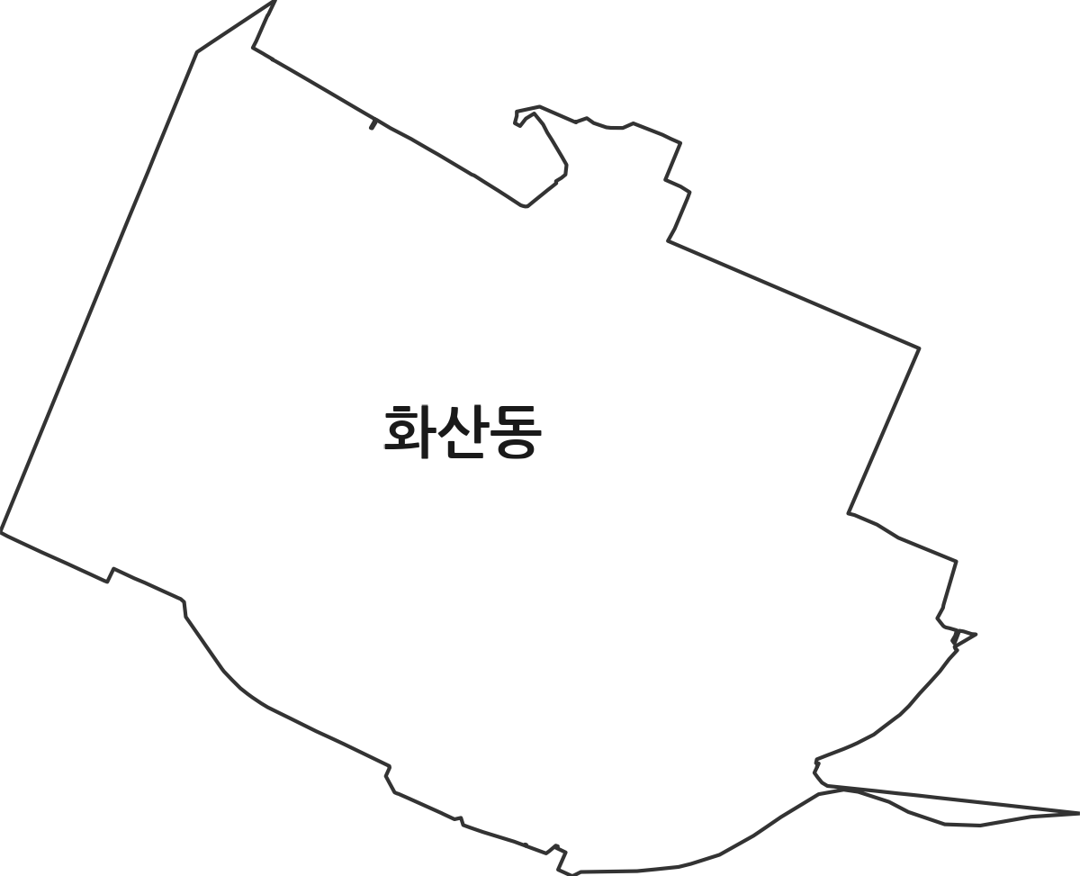 충청북도 제천시 화산동 법정동 행정구역 경계 지도