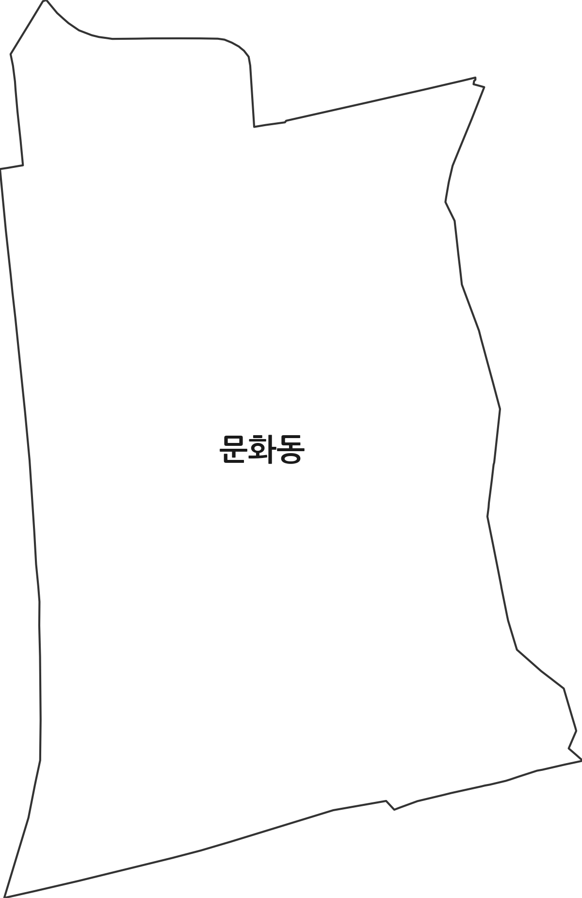 충청북도 청주시 상당구 문화동 법정동 행정구역 경계 지도