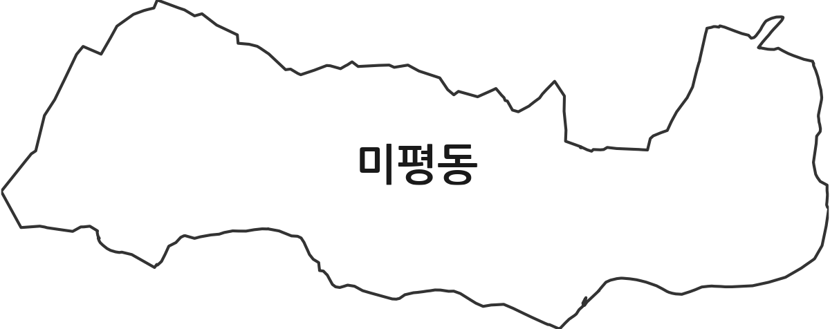충청북도 청주시 서원구 미평동 법정동 행정구역 경계 지도