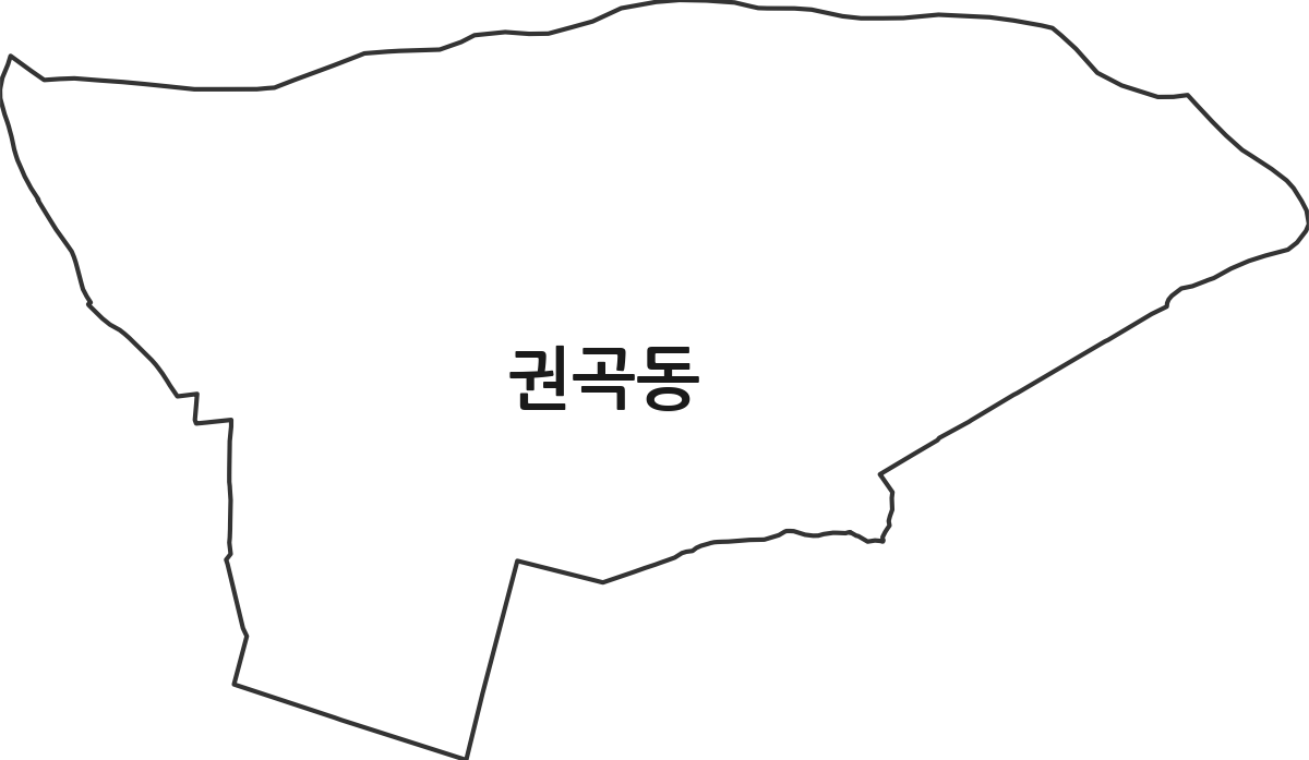 충청남도 아산시 권곡동 법정동 행정구역 경계 지도