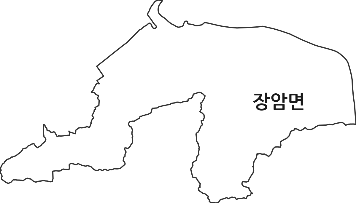 충청남도 부여군 장암면 행정동 행정구역 경계 지도