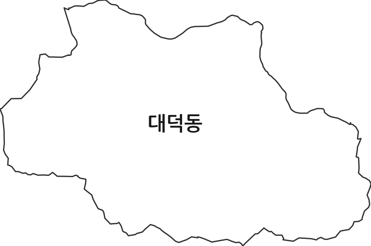 충청남도 당진시 대덕동 법정동 행정구역 경계 지도