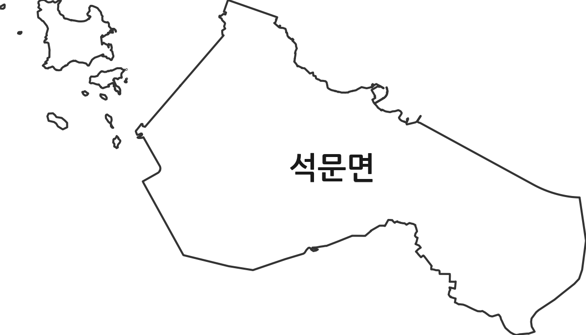 충청남도 당진시 석문면 법정동 행정구역 경계 지도