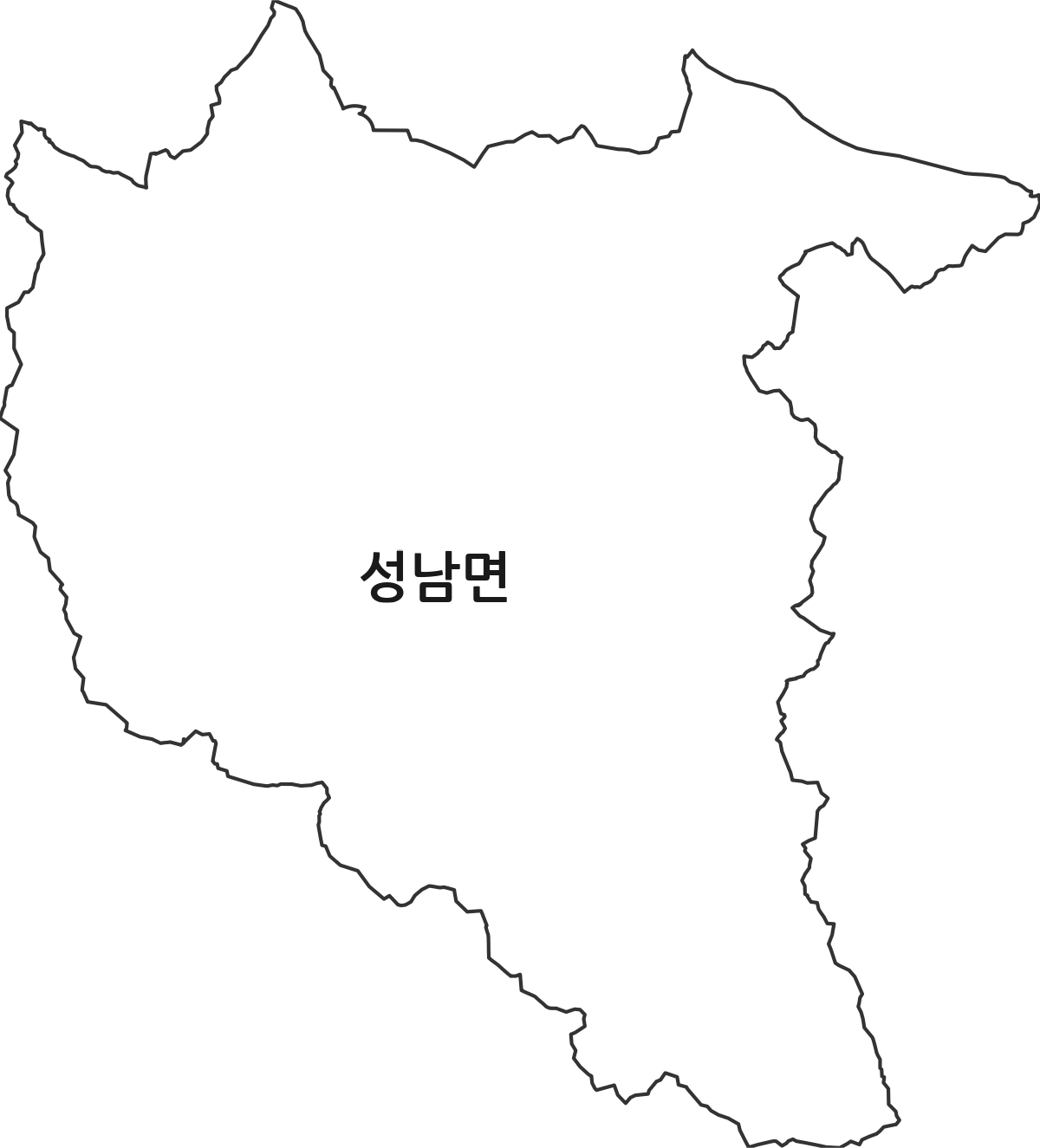 충청남도 천안시 동남구 성남면 행정동 행정구역 경계 지도